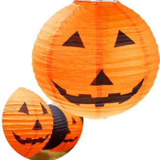 WISZĄCY LAMPION PAPIEROWY DYNIA HALLOWEEN
