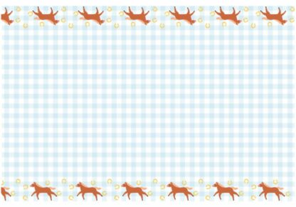 OBRUS PAPIEROWY KONIE 180x120cm