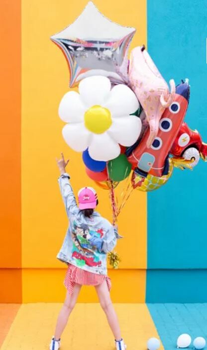 BALON FOLIOWY STOKROTKA 97x103cm - obrazek 3