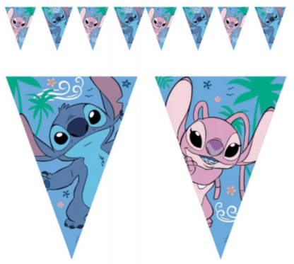 GIRLANDA PAPIEROWA FLAGI STITCH&ANGEL 230cm