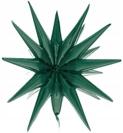 GWIAZDA FOLIOWA 3D BUTELKOWA ZIELEŃ 50x46cm