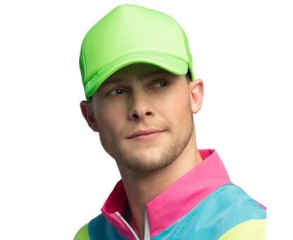 CZAPKA Z DASZKIEM NEON ZIELONA - obrazek 2