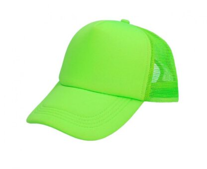 CZAPKA Z DASZKIEM NEON ZIELONA - obrazek 3