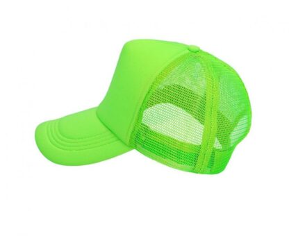 CZAPKA Z DASZKIEM NEON ZIELONA - obrazek 5