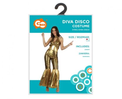STRÓJ DISCO KOMINEZON ZŁOTY rozm. M - obrazek 4