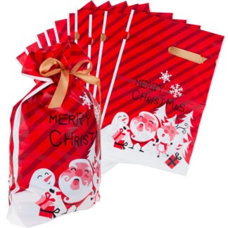 WORECZKI FOLIOWE ŚWIĄTECZNE NA PREZENTY 10szt