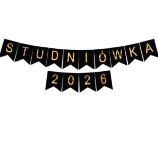 BANER NAPIS STUDNIÓWKA 2026 CZARNO - ZŁOTY