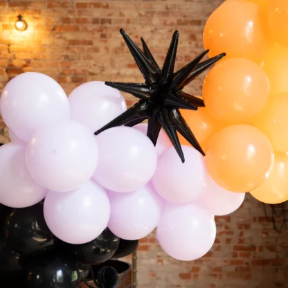 BALON GWIAZDA 3D CZARNA 40cm - obrazek 3