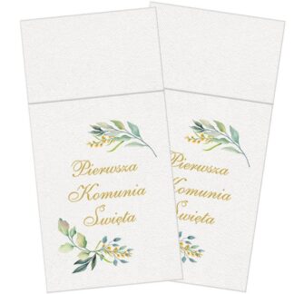 SERWETKI KOMUNIJNE NA SZTUĆCE BOHO 25szt.