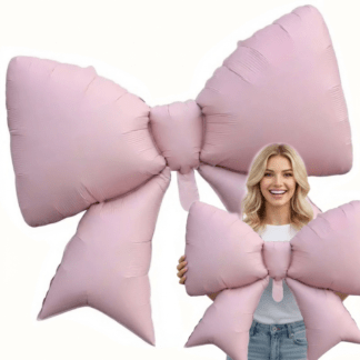 BALON FOLIOWY KOKARDKA RÓŻOWA VP