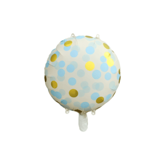 BALON FOL KOŁO KONF ZŁ/NIEB 45cm