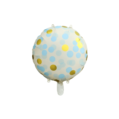BALON FOL KOŁO KONF ZŁ/NIEB 45cm