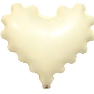 BALON FOLIOWY SERCE FALBANKA ŻÓŁTY 20”