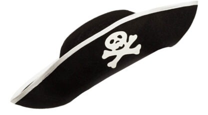 ZESTAW GADŻETÓW MAŁA PIRATKA / SPÓDNICZKA, OPASKA NA OKO, CZAPKA - obrazek 5
