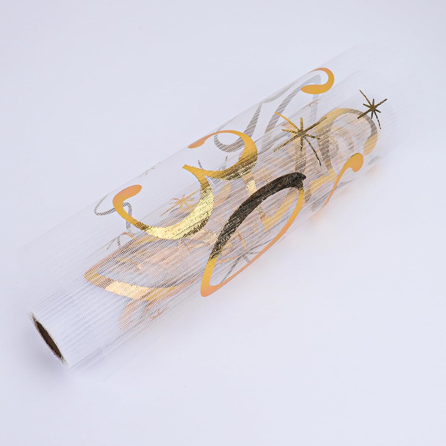 BIEŻNIK ORGANZA ZŁOTA 30 URODZINY 28x275cm - obrazek 2