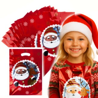 WORECZKI FOLIOWE NA PREZENTY MIKOŁAJ 10szt