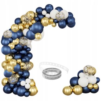 GIRLANDA BALONOWA BI/ZŁ GRANAT