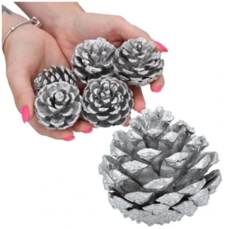 SZYSZKI SREBRNE 4-5cm 5szt