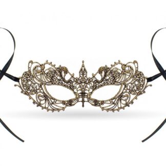 MASKA AŻUROWA ZŁOTA