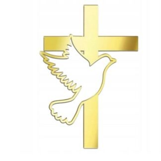 TOPPER DO TORTU  KRZYŻ/ GOŁĄB