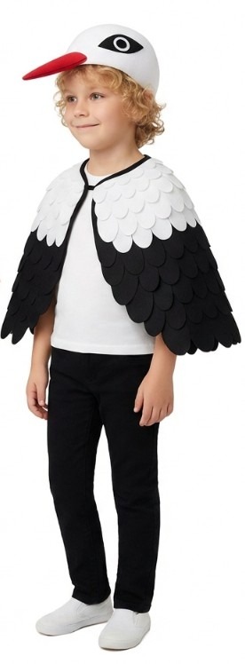 ZESTAW BOCIAN CZAPKA+SKRZYDŁA - obrazek 4