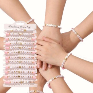 BRANSOLETKI WIECZÓR PANIEŃSKI TEAM BRIDE 12szt