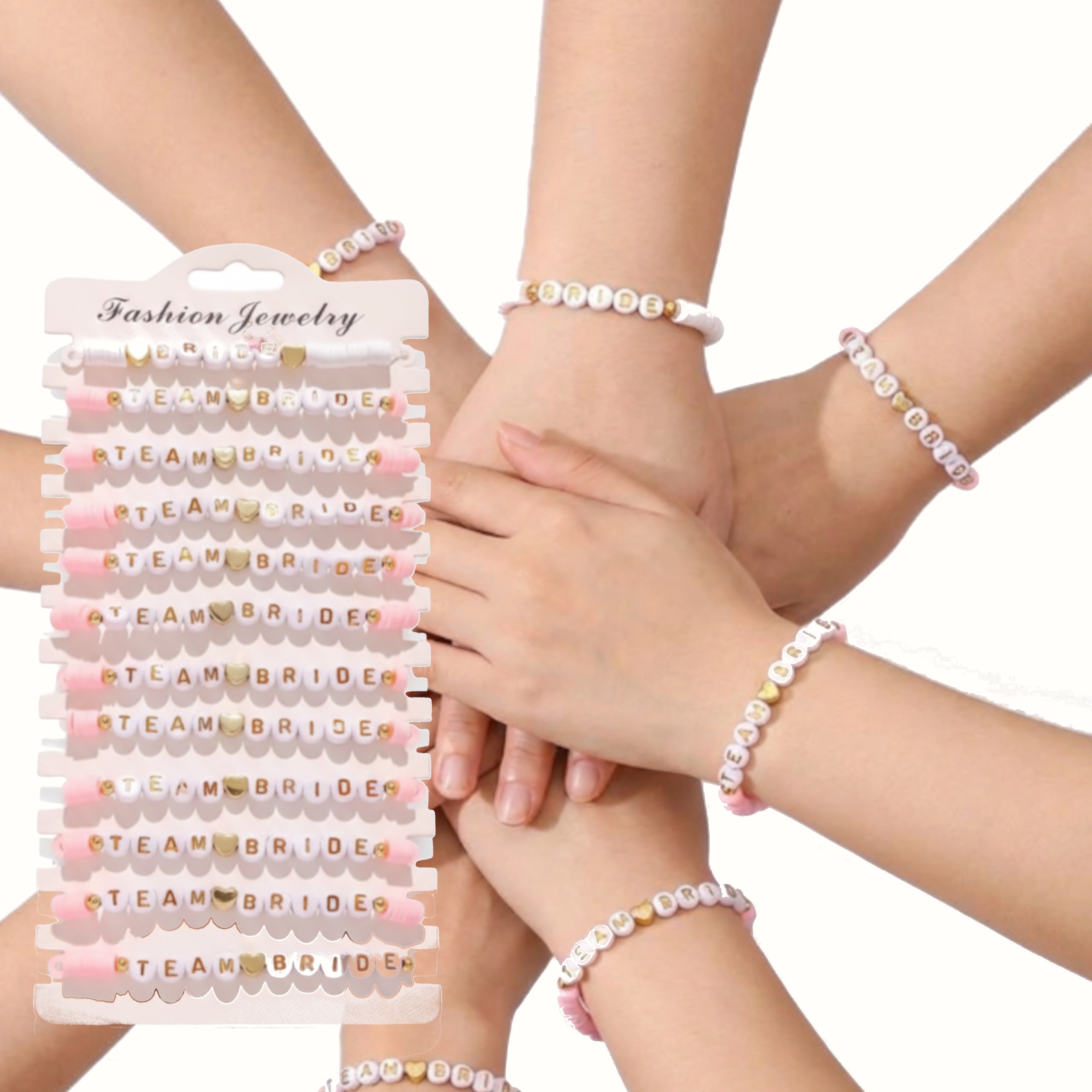 BRANSOLETKI WIECZÓR PANIEŃSKI TEAM BRIDE 12szt