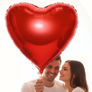 BALON FOLIOWY SERCE CZERWONE 60cm