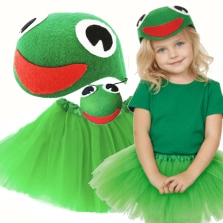 ZESTAW ŻABKA SPÓDNICZKA+CZAPKA