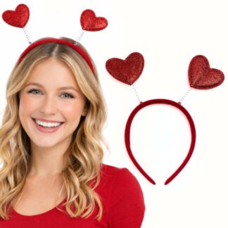 OPASKA CZERWONE SERCA BROKAT