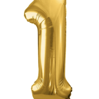 BALON FOLIOWY CYFRA 1 ZŁOTY 86cm