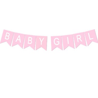 BANER NAPIS  BABY GIRL / kolor: JANY RÓŻOWY