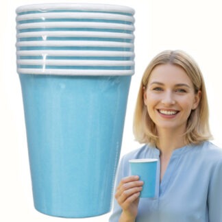 KUBECZKI JASNY NIEBIESKI 250ml 8szt