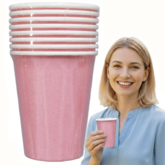 KUBECZKI JASNY RÓŻ 250ml 8szt