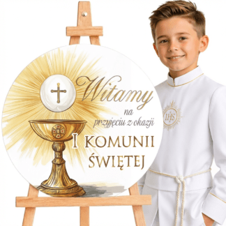 TABLICA KOMUNIA KIELICH ZŁ