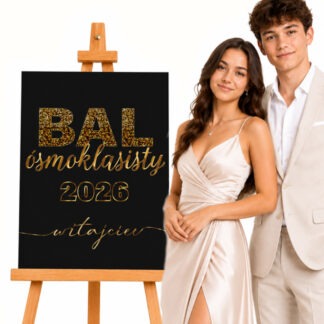 TABLICA BAL ÓSMOKLASISTY 2026 40x50cm