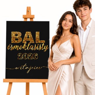 TABLICA BAL ÓSMOKLASISTY 2026 40x50cm